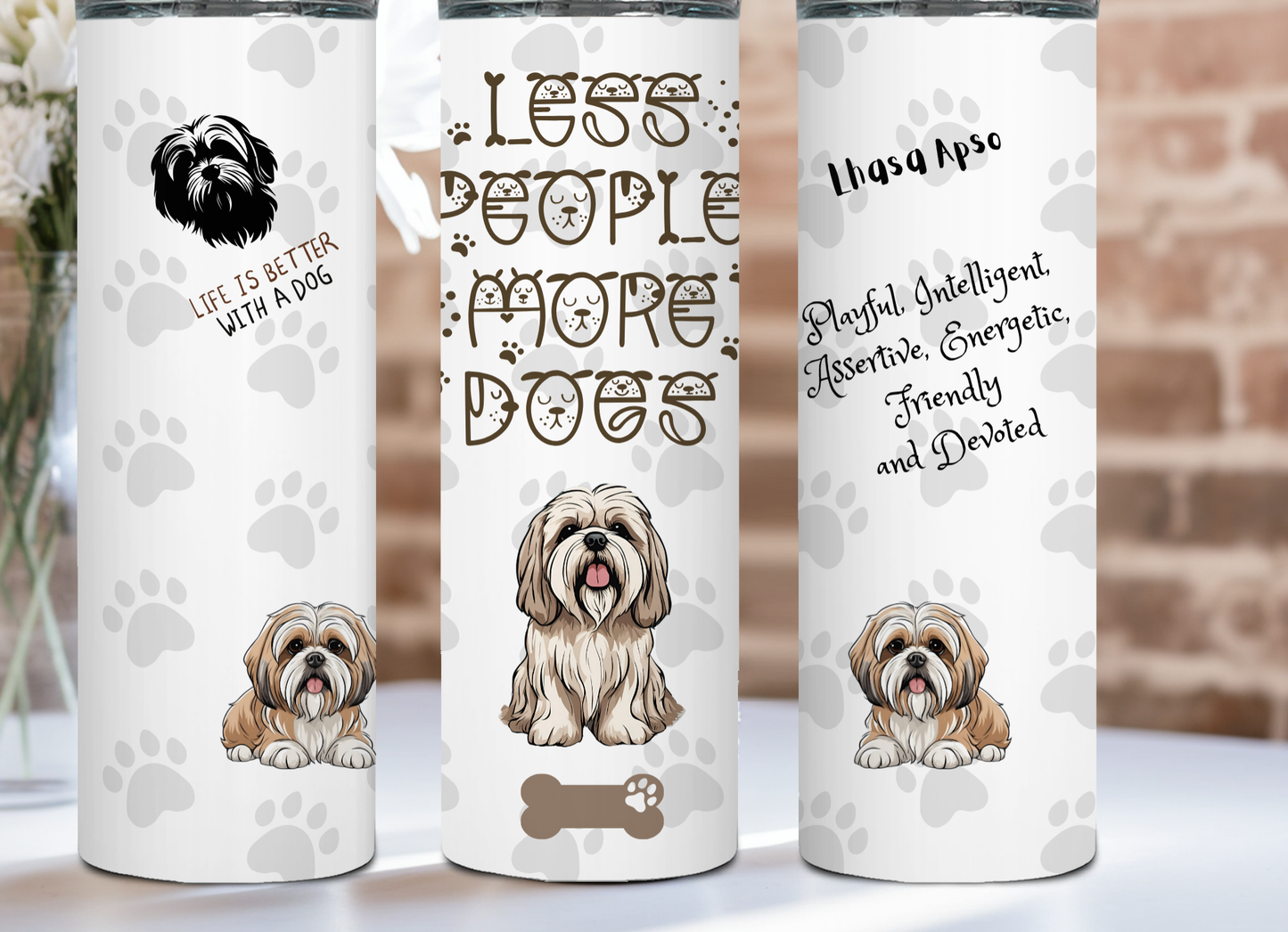 Less people more Dogs collection Tumbler