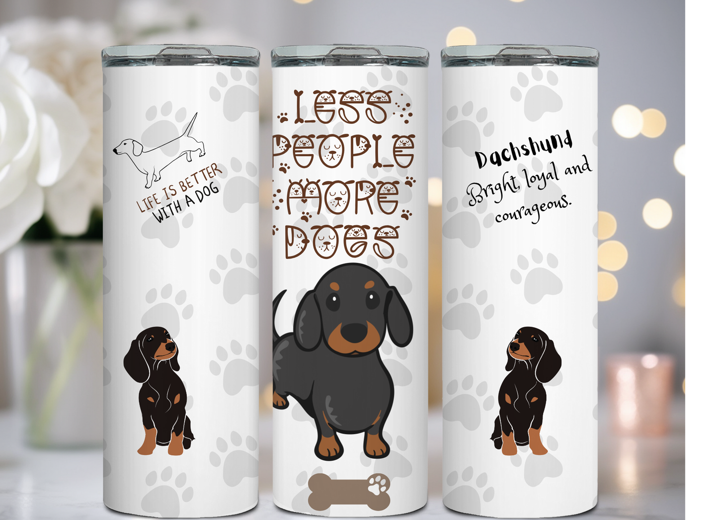 Less people more Dogs collection Tumbler