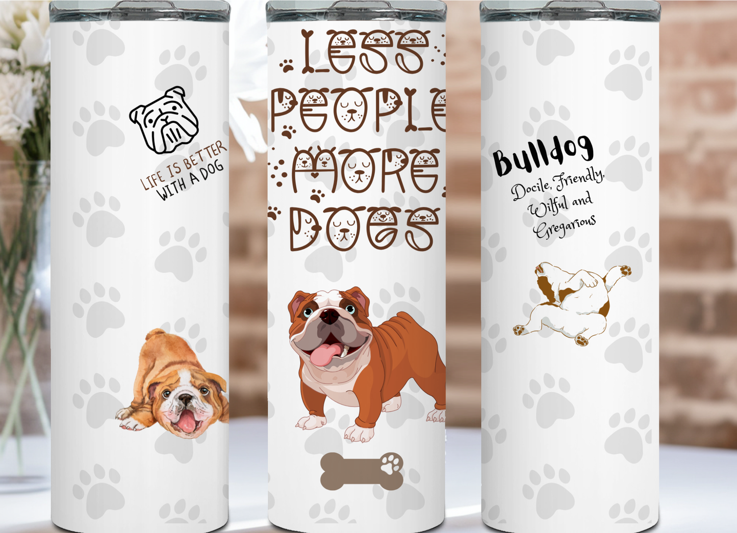Less people more Dogs collection Tumbler