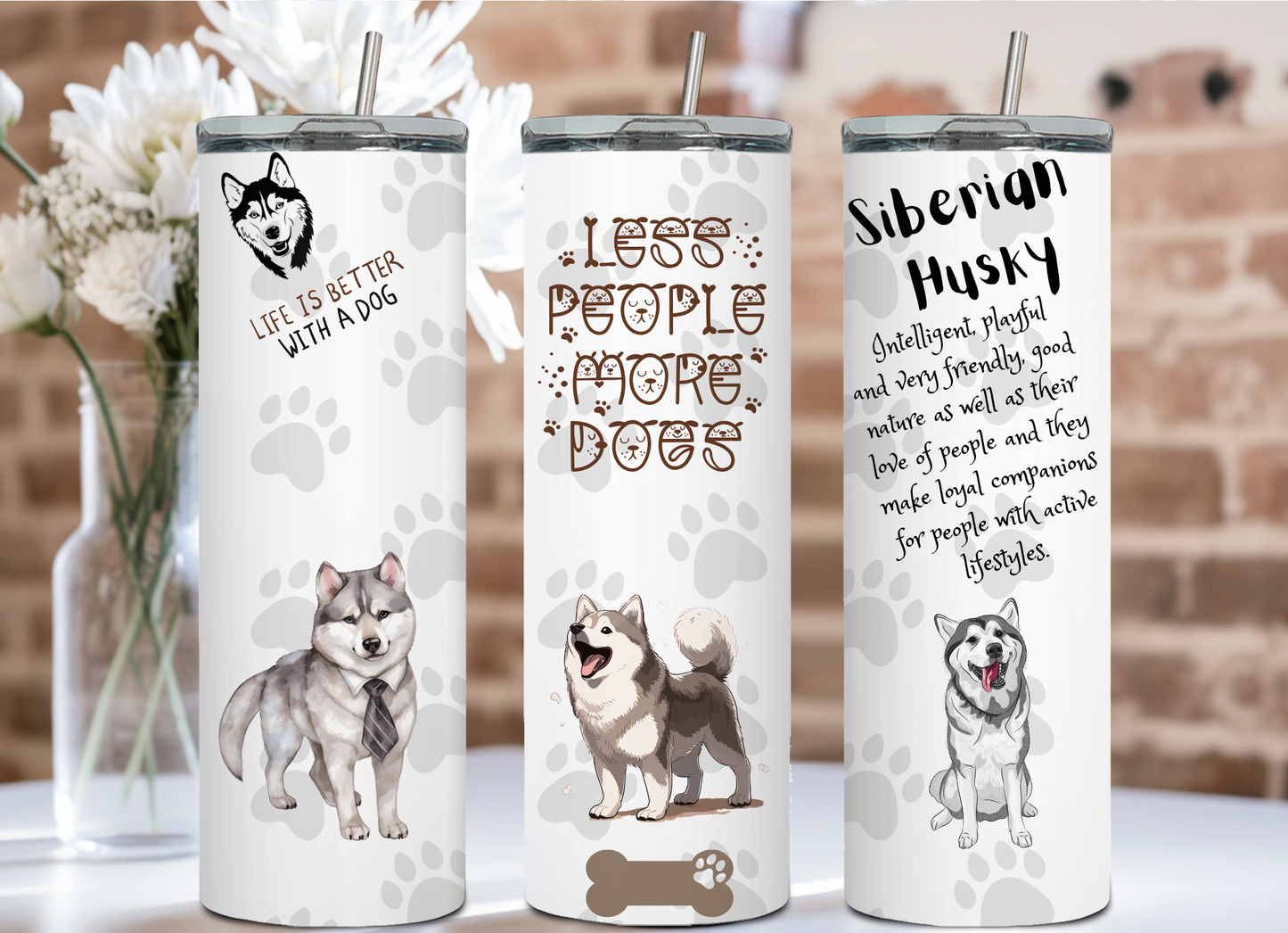 Less people more Dogs collection Tumbler