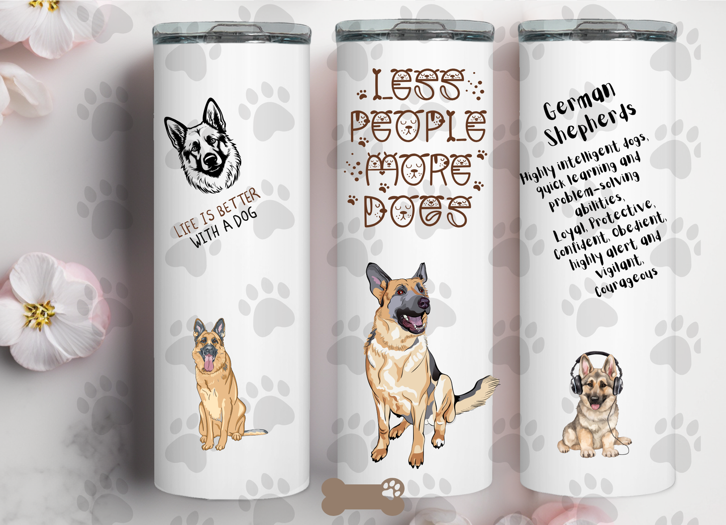 Less people more Dogs collection Tumbler