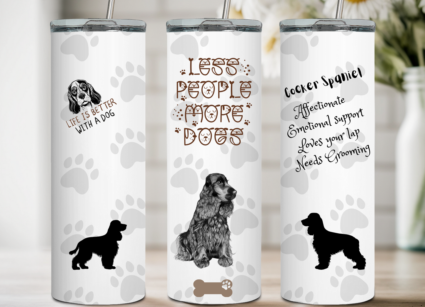 Less people more Dogs collection Tumbler
