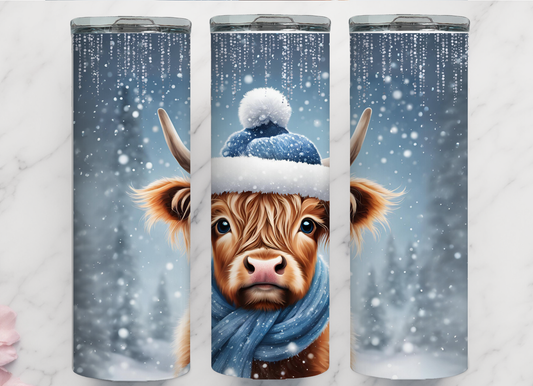 Winter Highland Cow Tumbler Collection