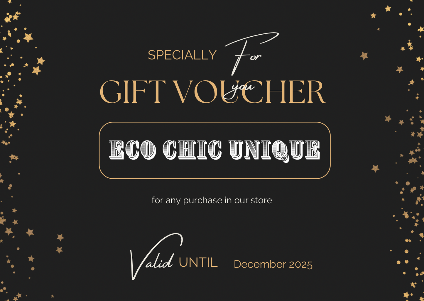 Eco chic unique Gift Card