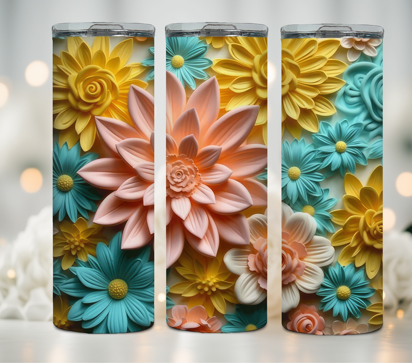 Flower collection Stainless Steel Tumbler