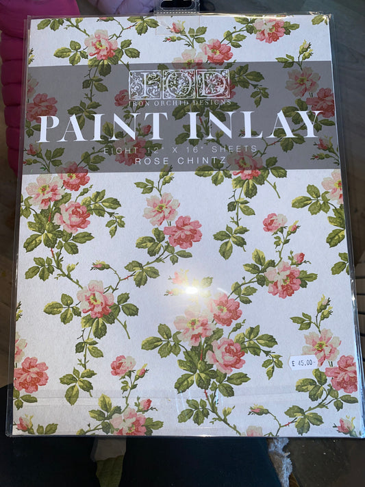 Floral IOD paint inlay