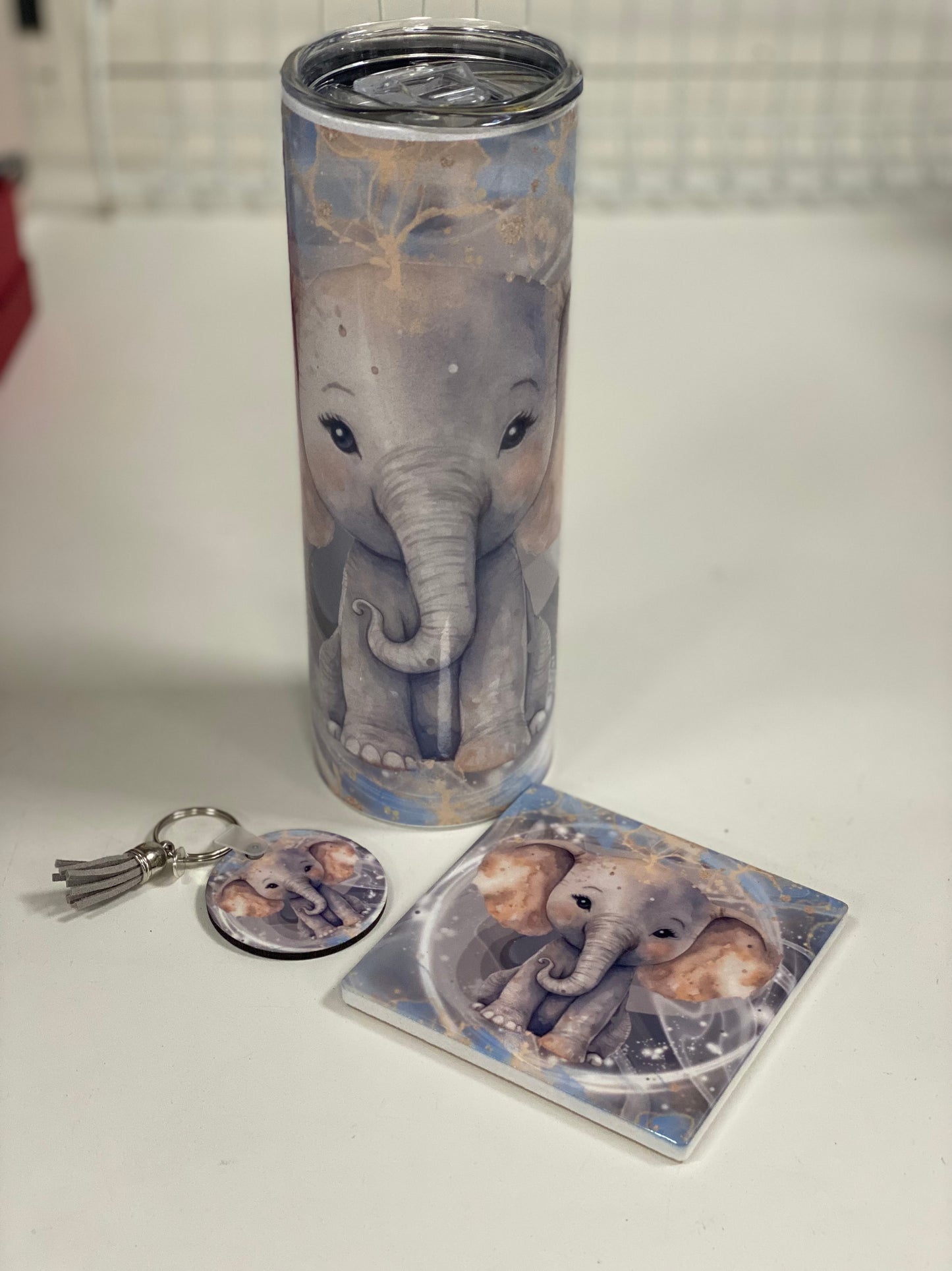 Grey Elephant Tumbler