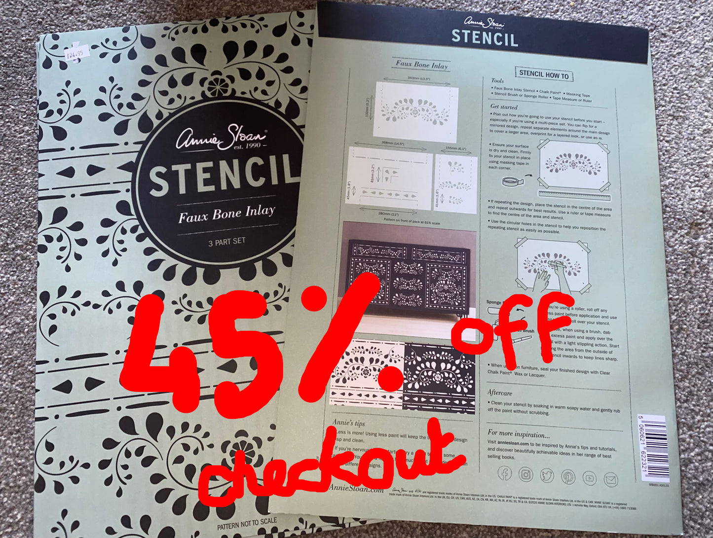 Faux Bone Inlay Stencils