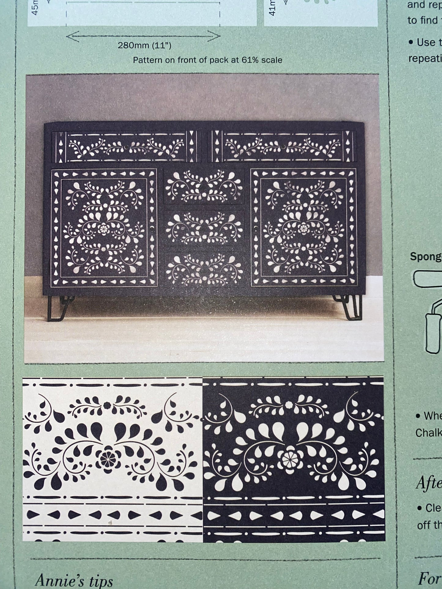 Faux Bone Inlay Stencils