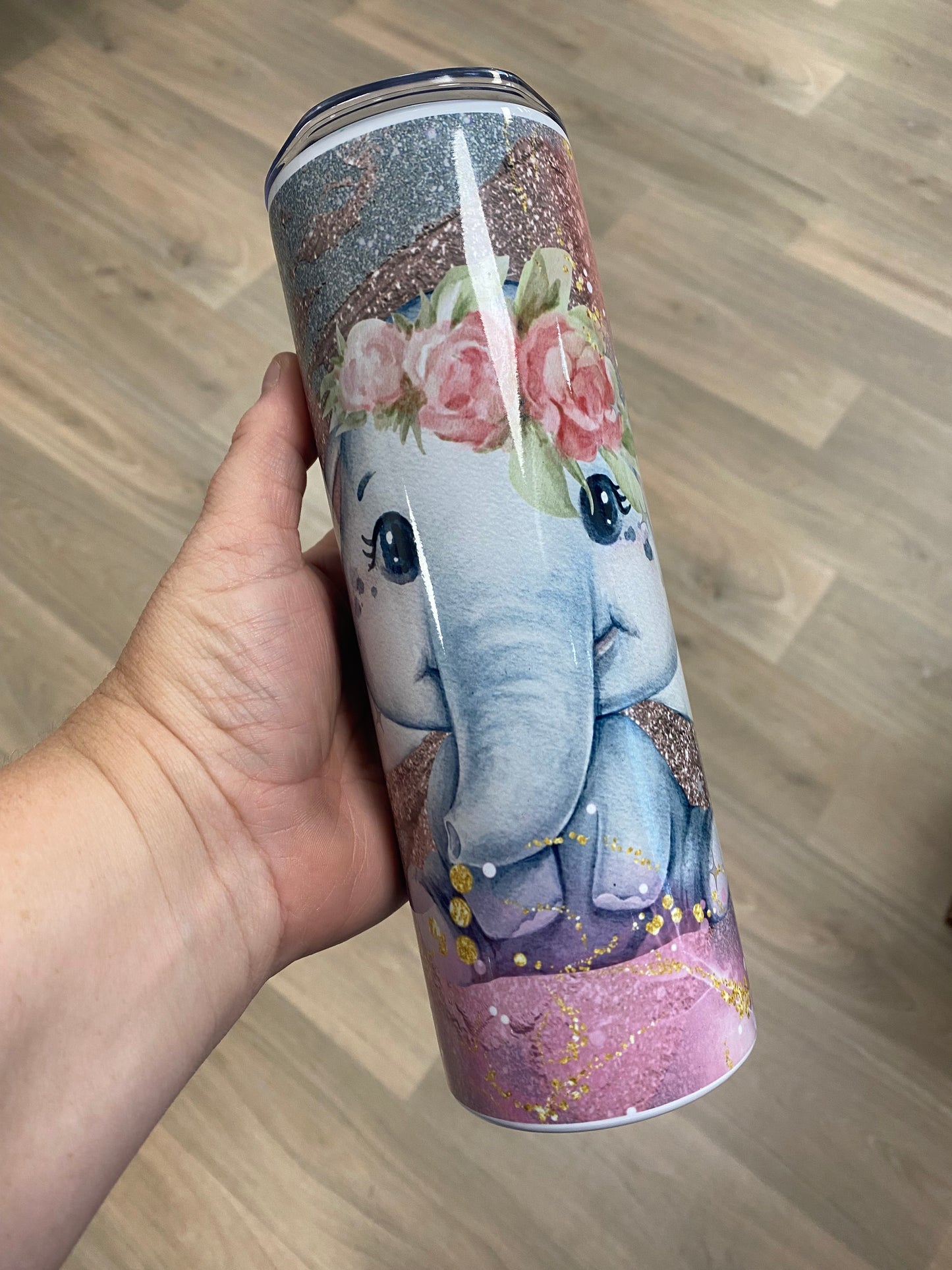 Cute Elephant Stainless Steel Tumbler