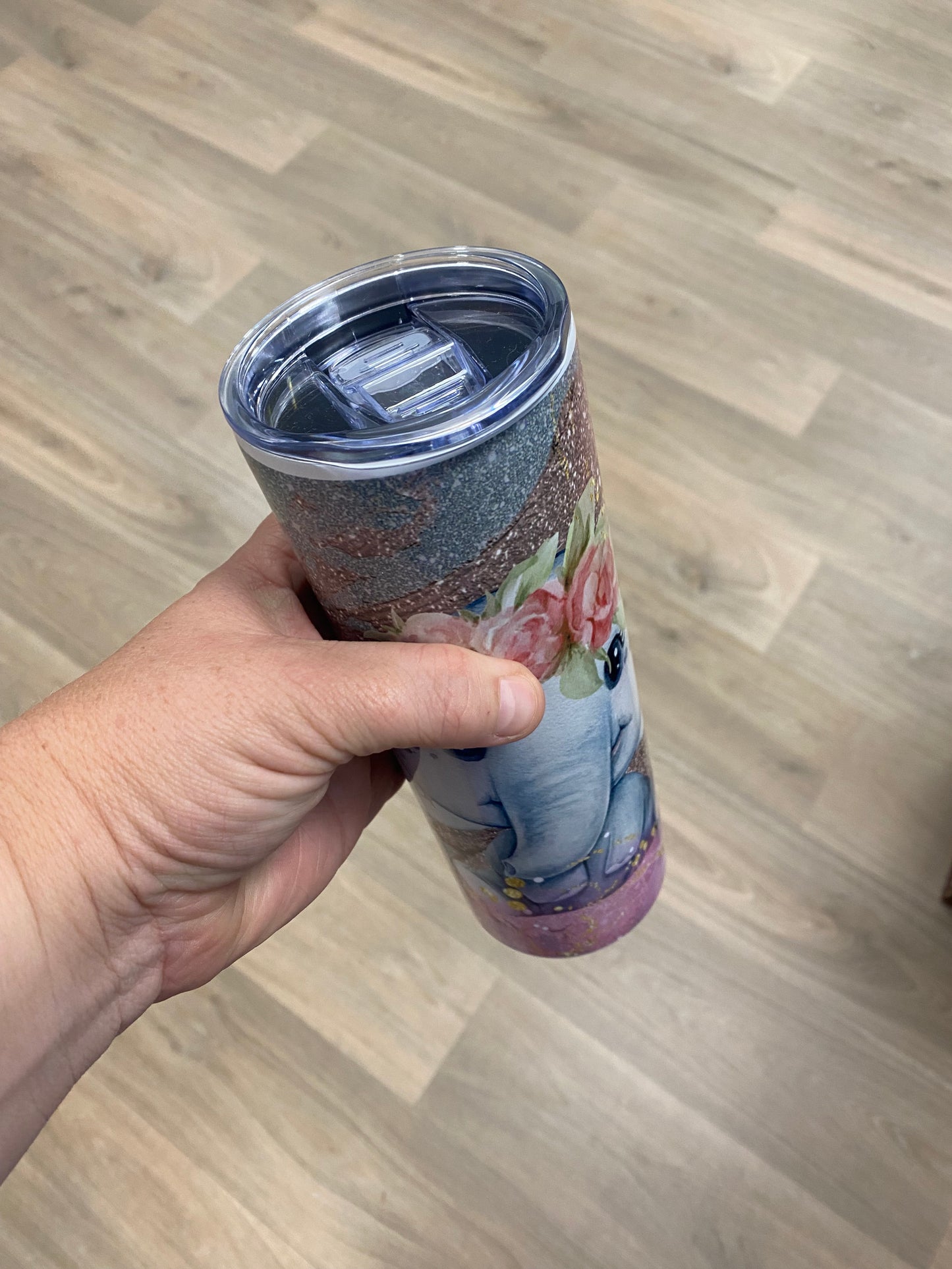 Cute Elephant Stainless Steel Tumbler