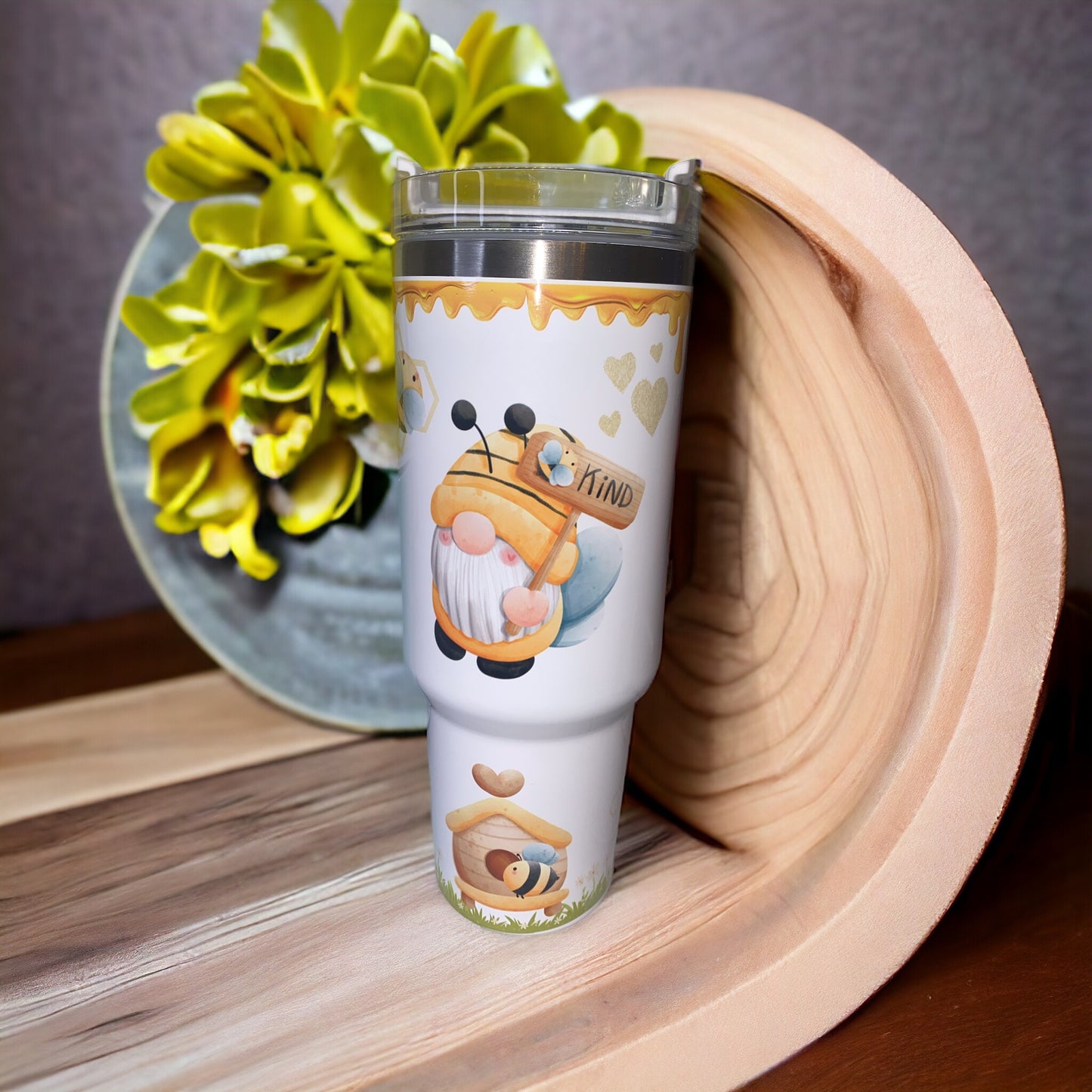 Bee Kind 40oz Drinks Tumbler