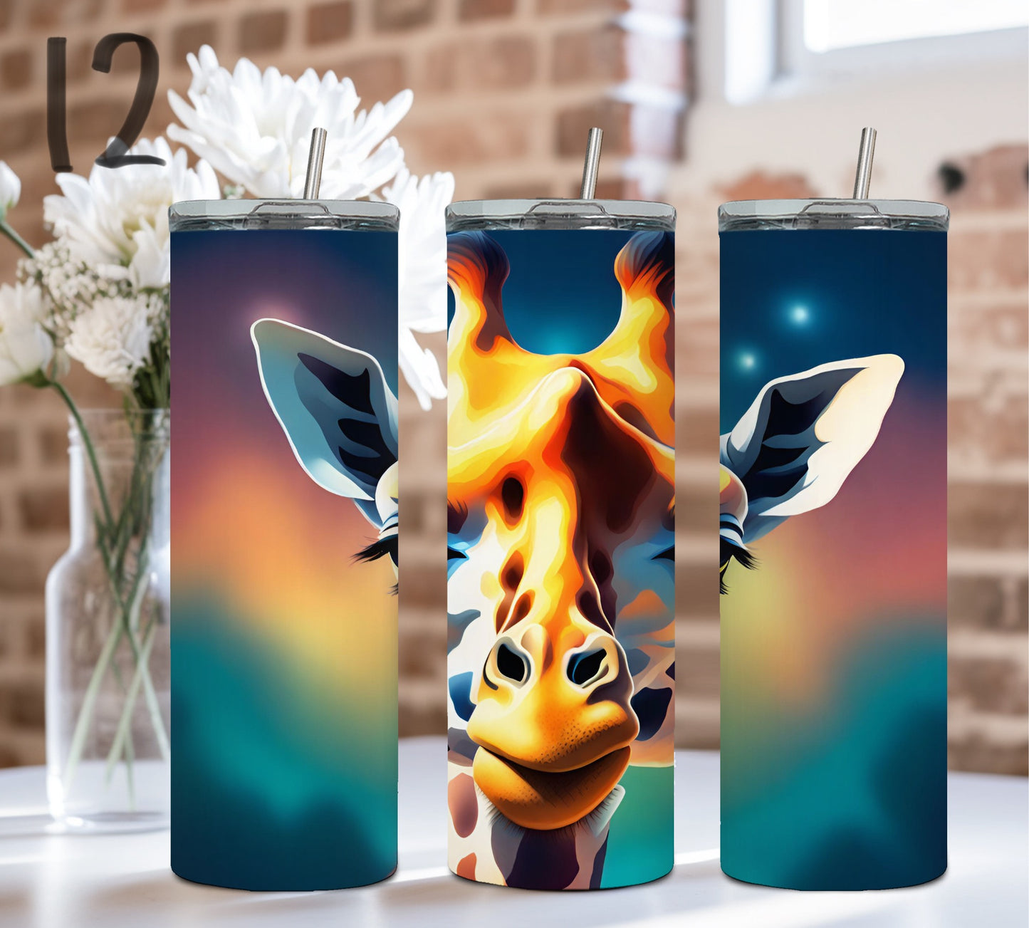 Giraffe stainless steel Tumbler