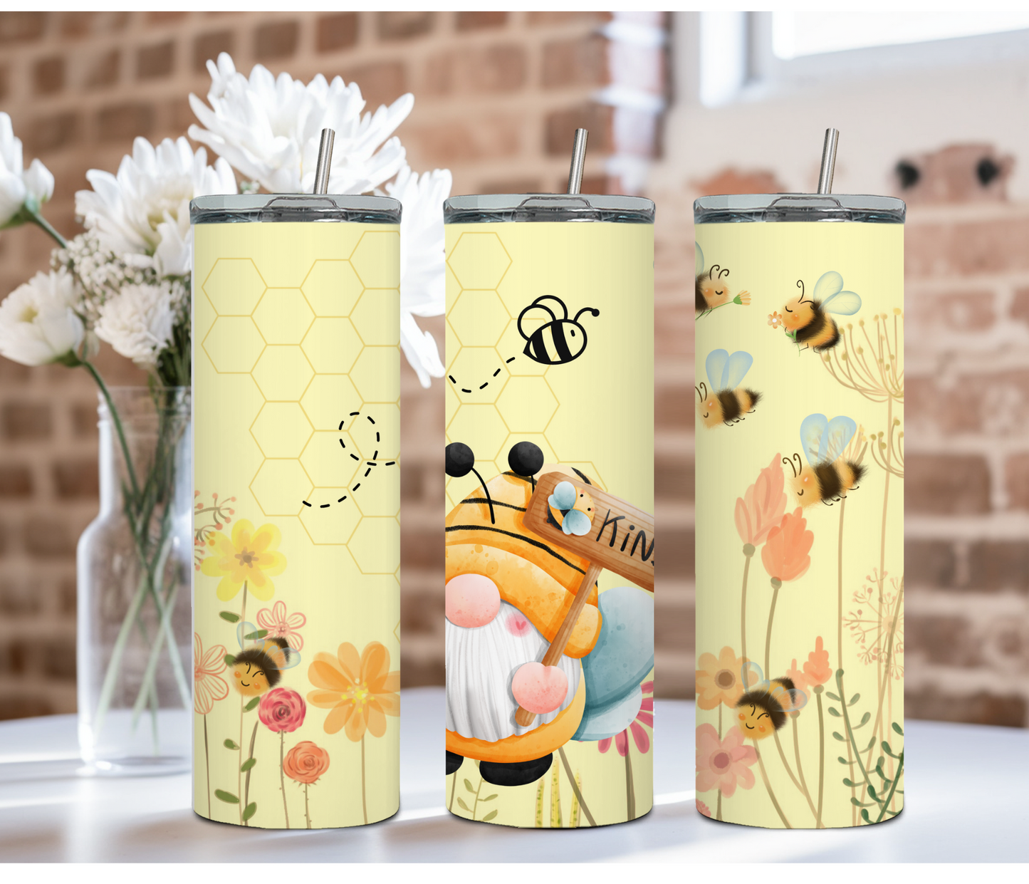 Bee 🐝 kind stainless steel Tumbler