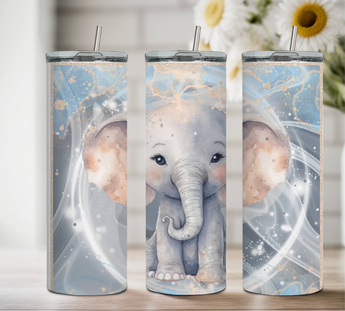 Grey Elephant Tumbler